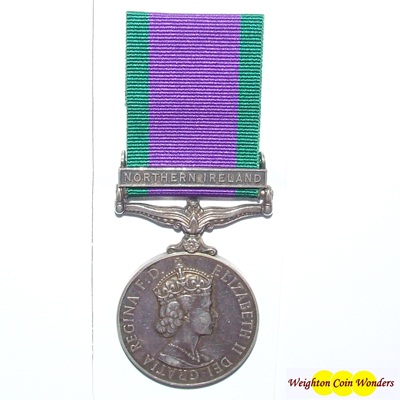 General Service Medal - N.I. Clasp RAF - Jnr. Tech. G Shepherd